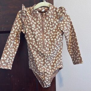 Floral Long Sleeve Swimsuit